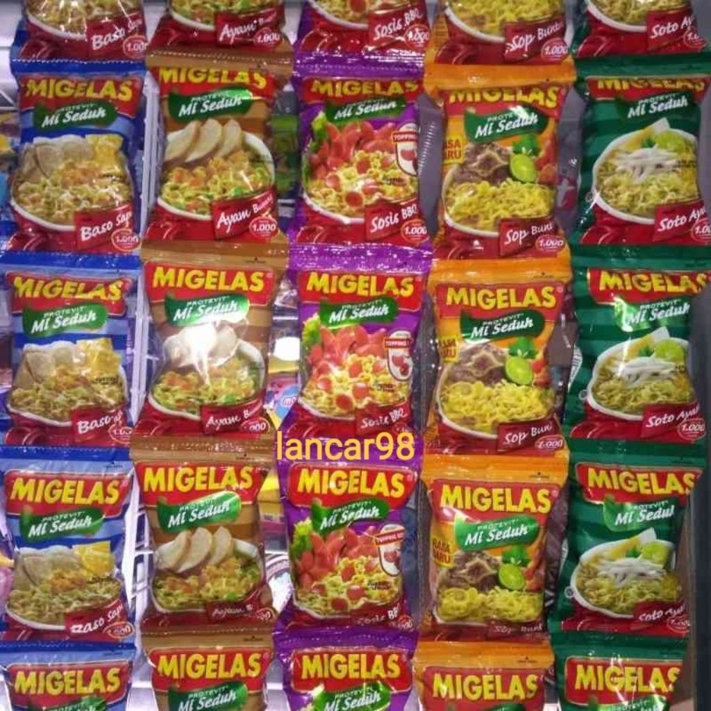 Mie Gelas  1 renteng 10 bks aneka rasa