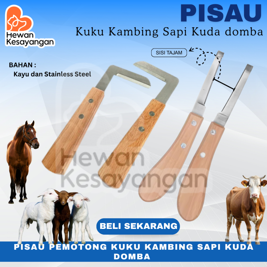 Pisau Pemotong Kuku Hewan Domba Kuda Sapi Kerbau dll