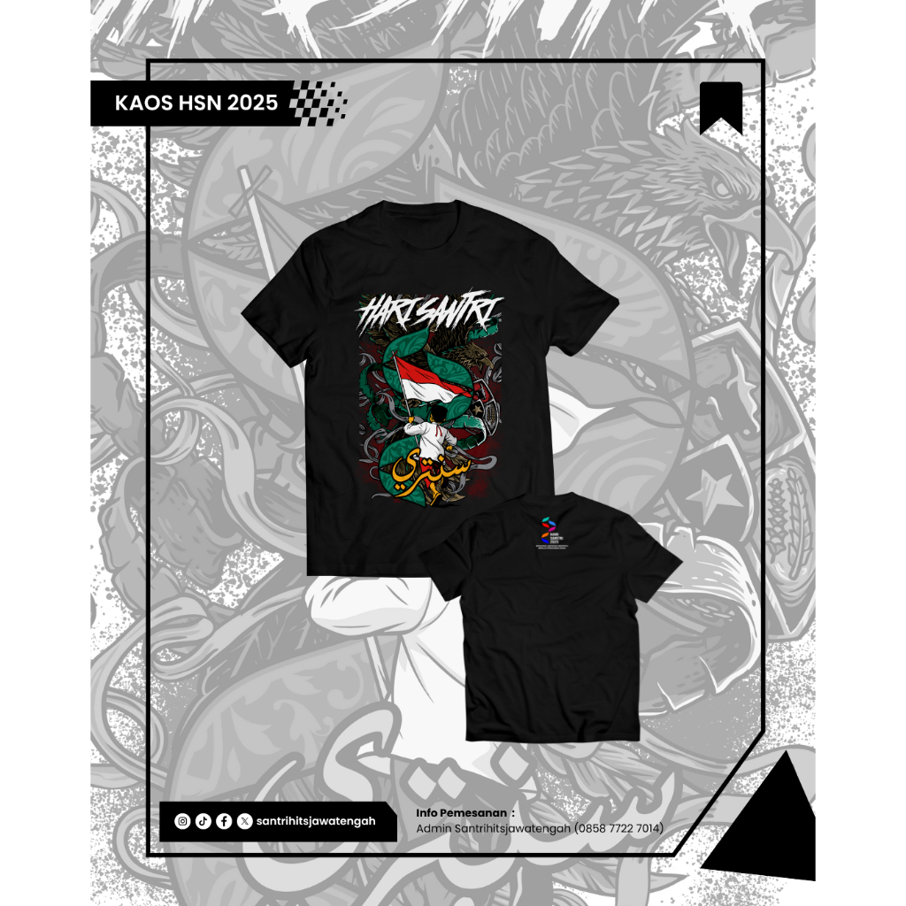 Kaos Hari Santri 2025 || Kaos Hari Santri Desain 5