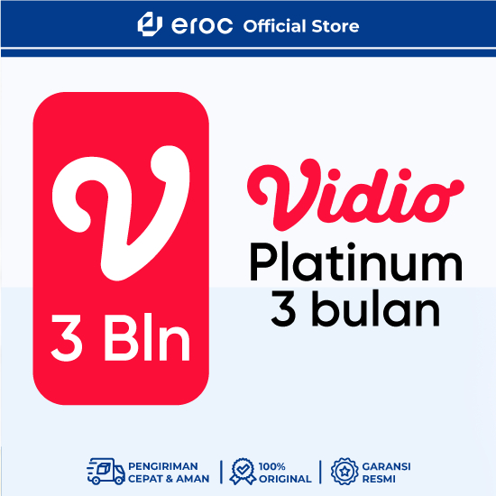 Eroc Proyektor Voucher Vidio Platinum Membership 3 Bulan
