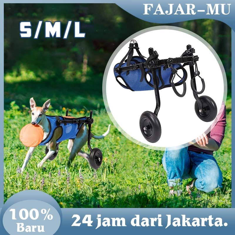 Kursi Roda Hewan / Kucing Anjing Wheelchair / Alat Bantu Jalan Anjing Kucing