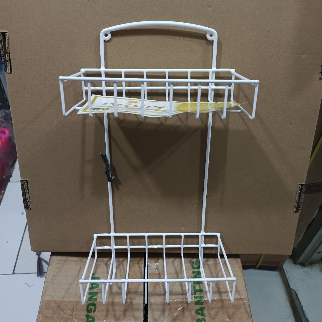 Rak Gantung Kecil Rak Kamar Mandi Ivory 20×11×37cm