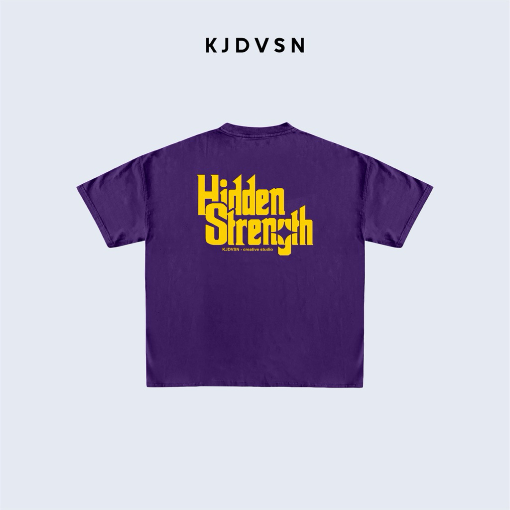 KJDVSN Hidden Strength Tee – Kaos Oversize Premium Sablon Timbul 3D