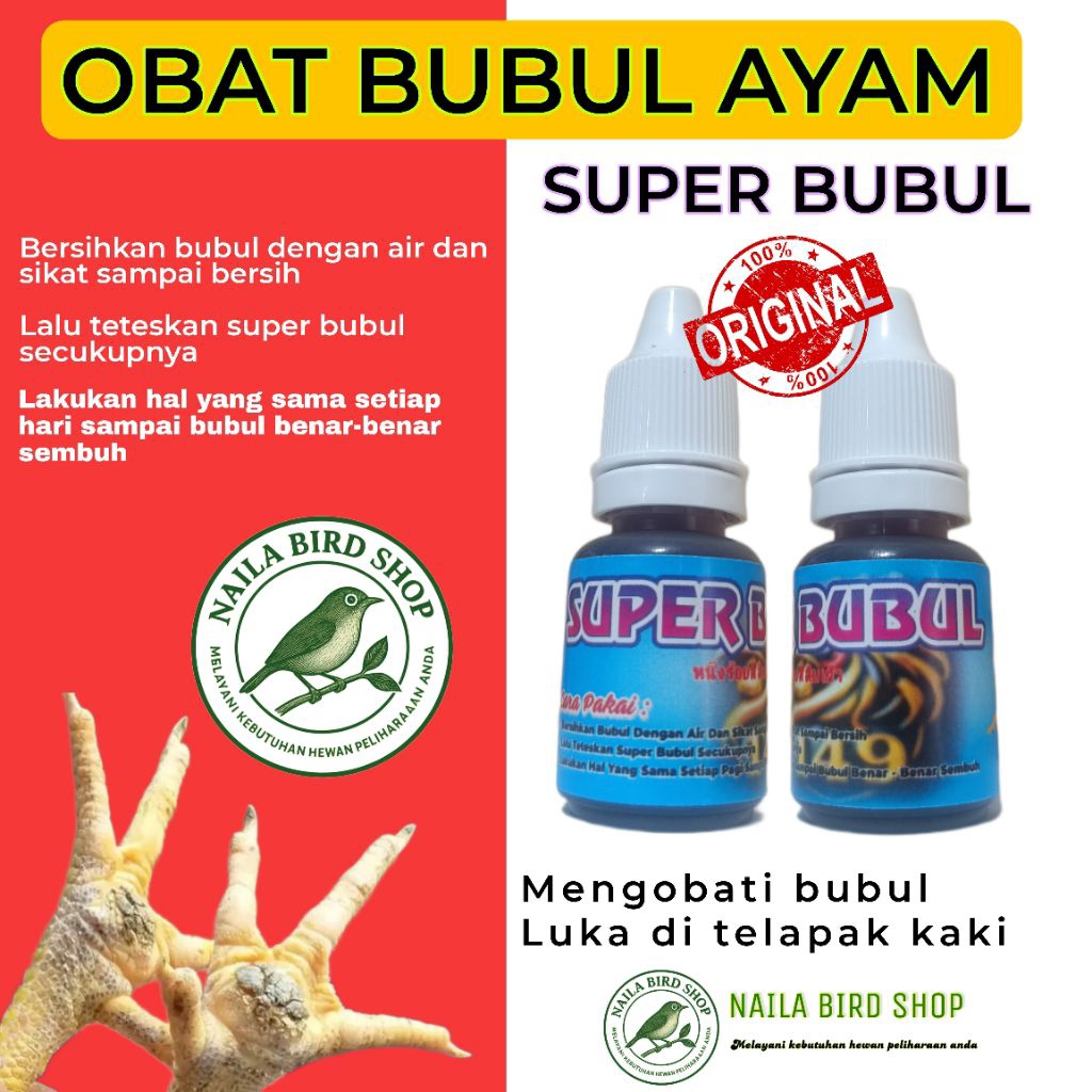 OBAT BUBUL AYAM SUPER BUBUL MENGATASI JAMUR BUBUL AYAM