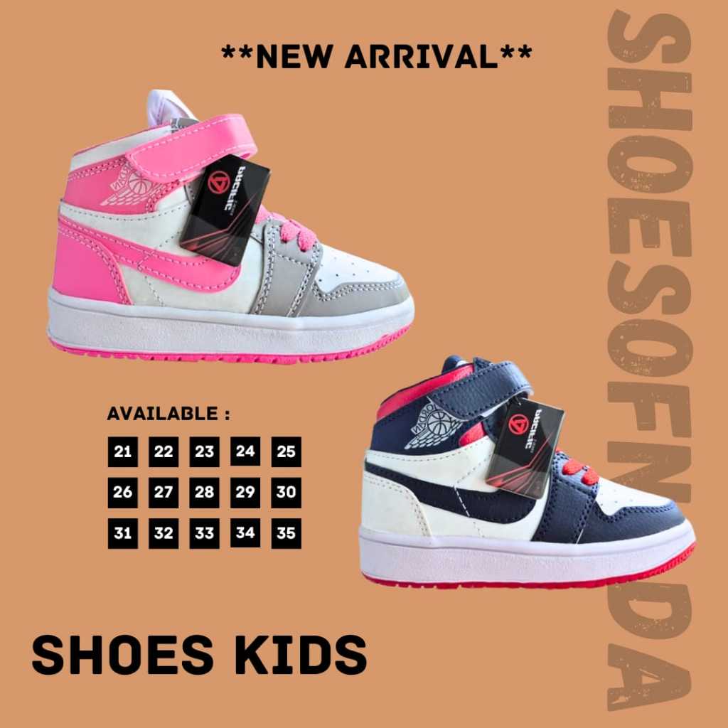 SEPATU SNEAKERS ANAK PEREMPUAN CEWEK WANITA UMUR 1 SAMPAI 10 TAHUN