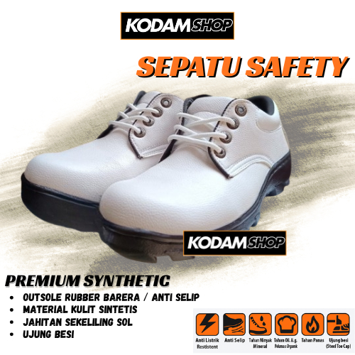 Sepatu Septi Pria ujung Besi Lapangan Kerja Proyek Anti selip Shoes Septi pria sevti Ujung besi Anti