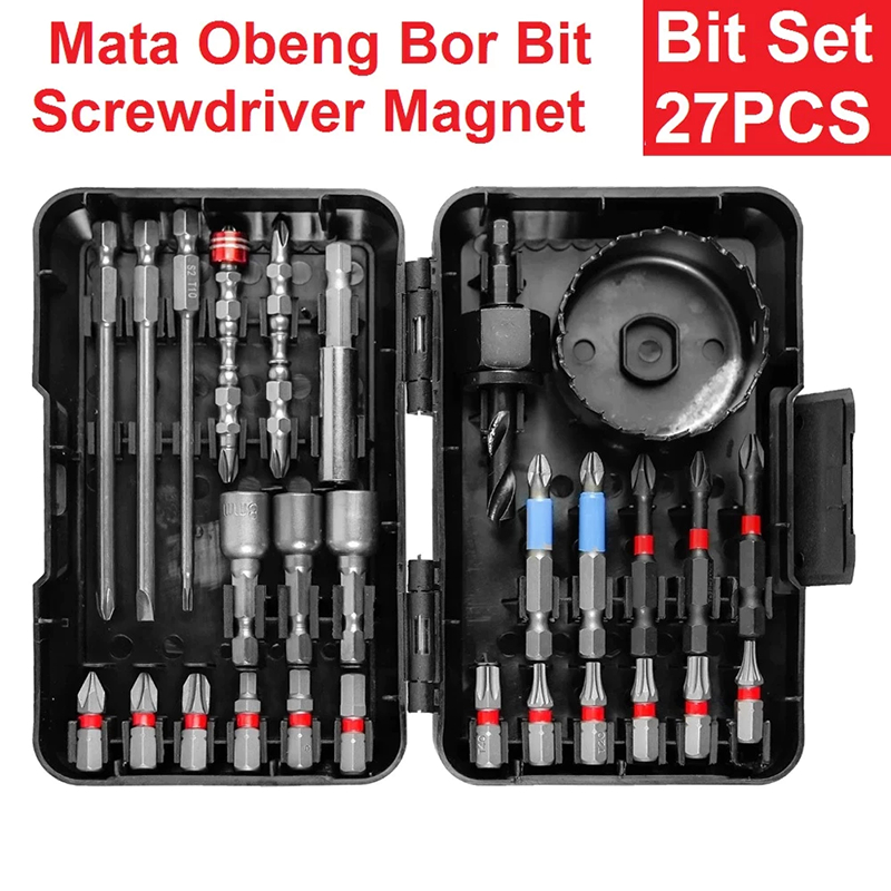 Mata Obeng Bor Screwdriver Magnet Set 27 Pcs