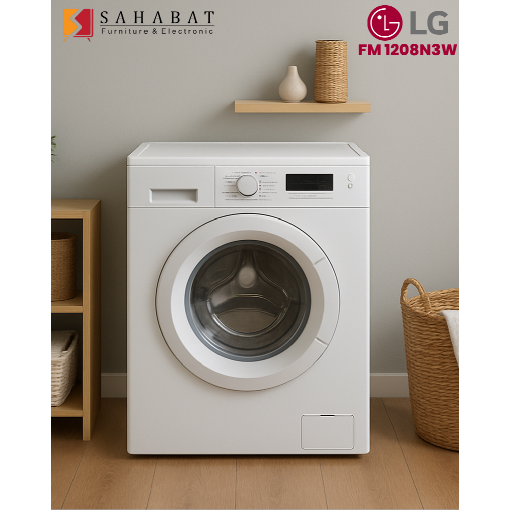 MESIN CUCI LG SERI FM 1208N3W 8KG