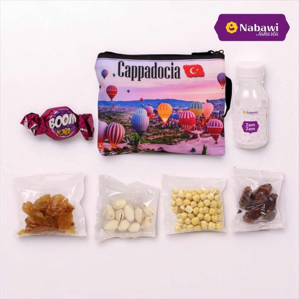 Paket Hampers Pouch Oleh Oleh Haji Umroh Souvenir Makanan Khas Arab