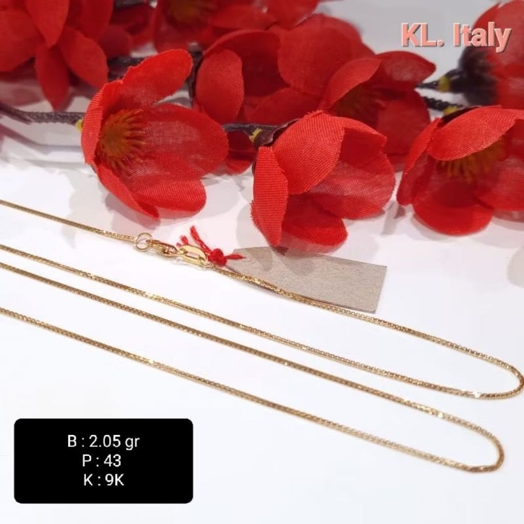 kalung italy emas asli