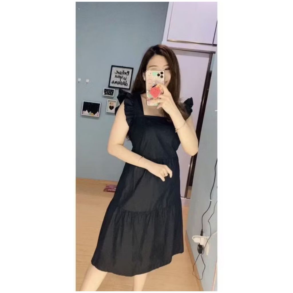 beststore_id96 - Dress Candy Lengan Pendek / Dress Wanita / Dress Polos Kekinian / Dress