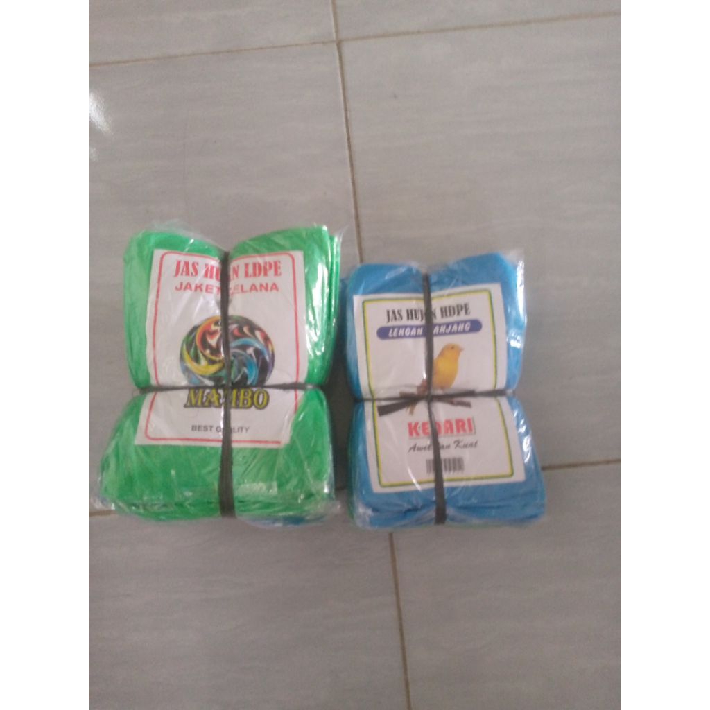 jas hujan plastik (lusin)