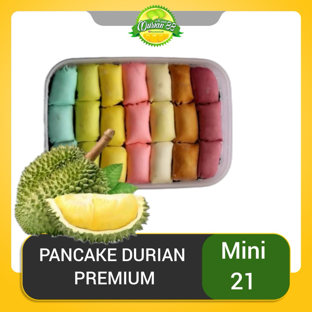 Pancake Durian Box Isi 21 Mini – Dessert Premium Frozen