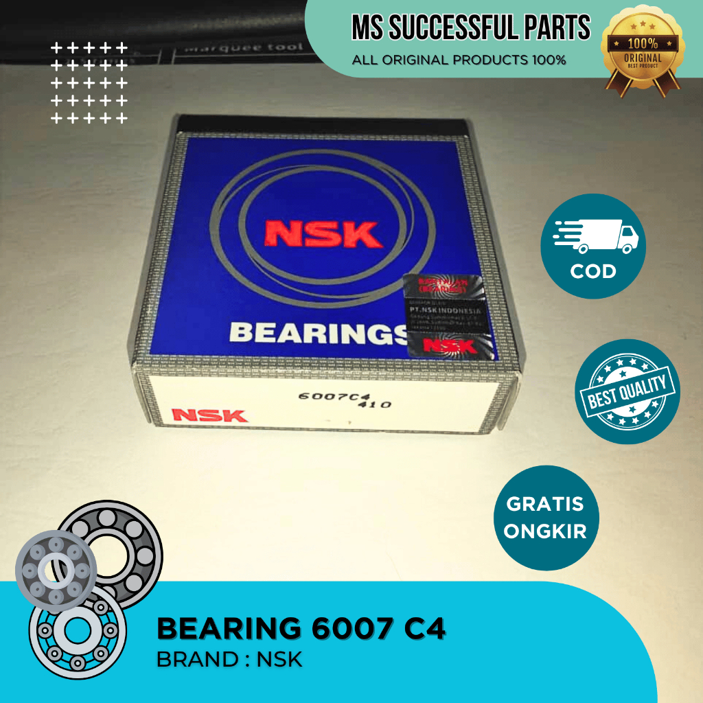 Bearing 6007 C4 NSK KRUK AS MOTOR 6007 C4
