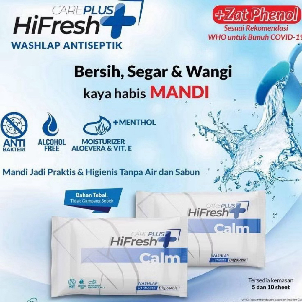 Hifresh Care Plus ( Waslap Sekali Pakai Isi 10)