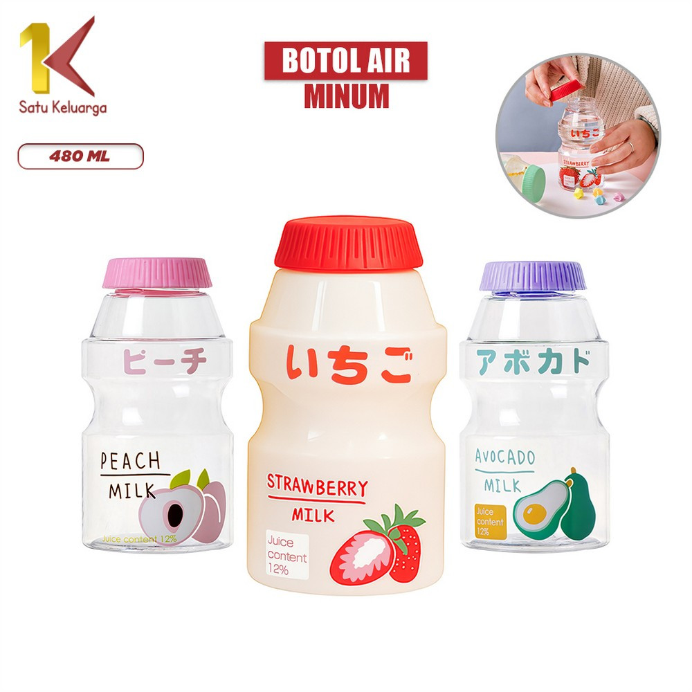Satu Keluarga Botol Minum Fruity Fruit ALA KOREA C306 Botol Air Minum Anak Unik Botol Fruity Botol M