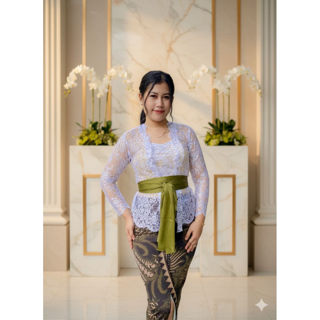 kebaya metalik glossy / kebaya bali / kebaya brokat