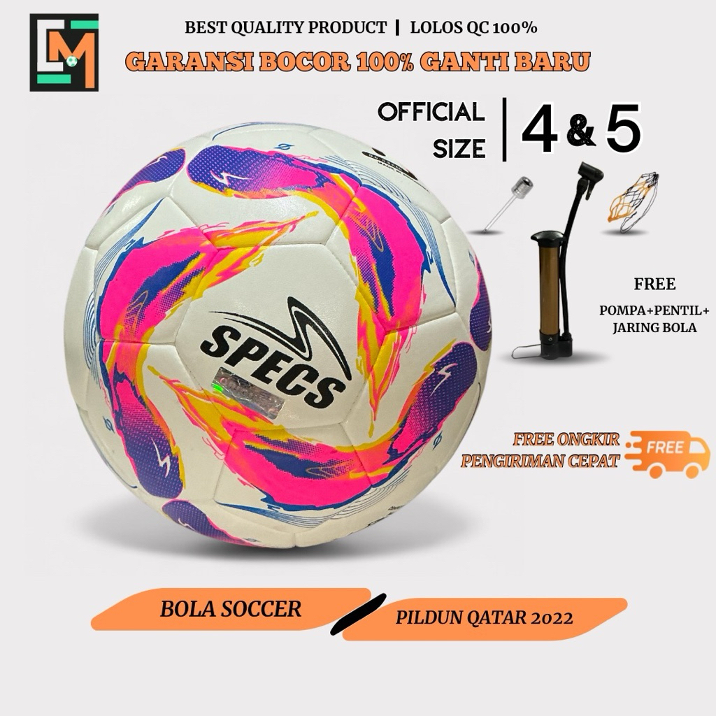 Bola Sepak Specs Palapa Competion Liga 1 Officoal Original Size 5