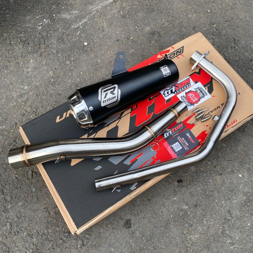 Knalpot Racing R15 CB150R GSX R150 CBR150 Full System Stainless - Prime Series"Knalpot Racing R15 CB