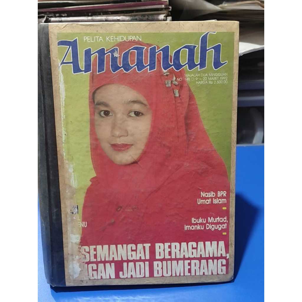 KOLEKSI LANGKA BUNDEL MAJALAH AMANAH TAHUN 1992