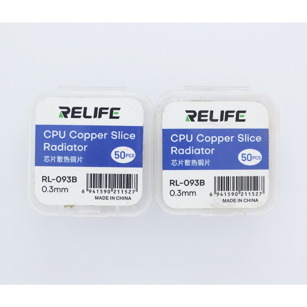 CHIP HEATSINK COPPER SHEET RELIFE RL-093B 0.3MM 1 BOX ISI 50PCS CIP LEMBARAN PENDINGIN CPU