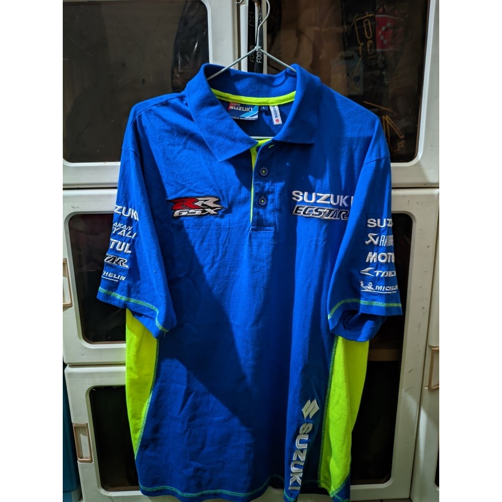 kaos kerah motogp SUZUKI