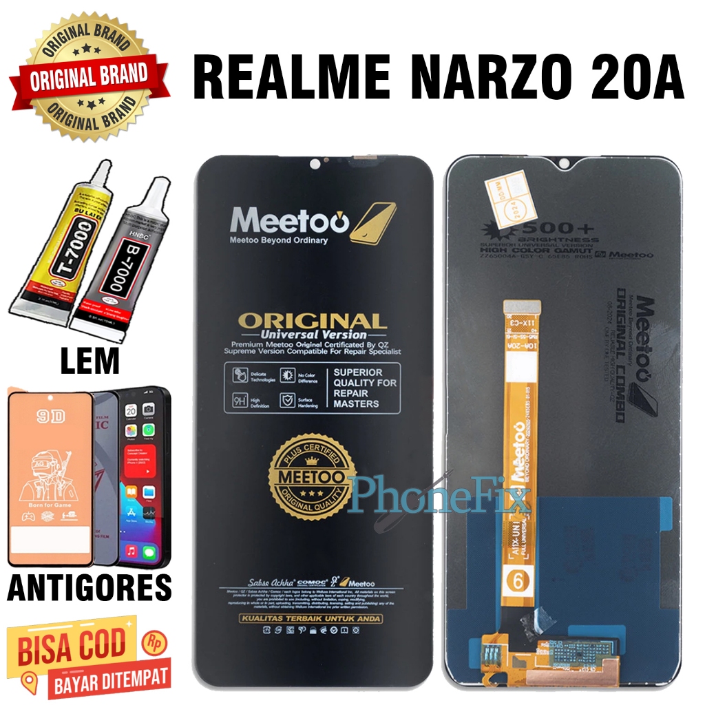 Lcd Touchscreen REALME NARZO 20A Original Fullset Lcd REALME NARZO 20A OEM Quality