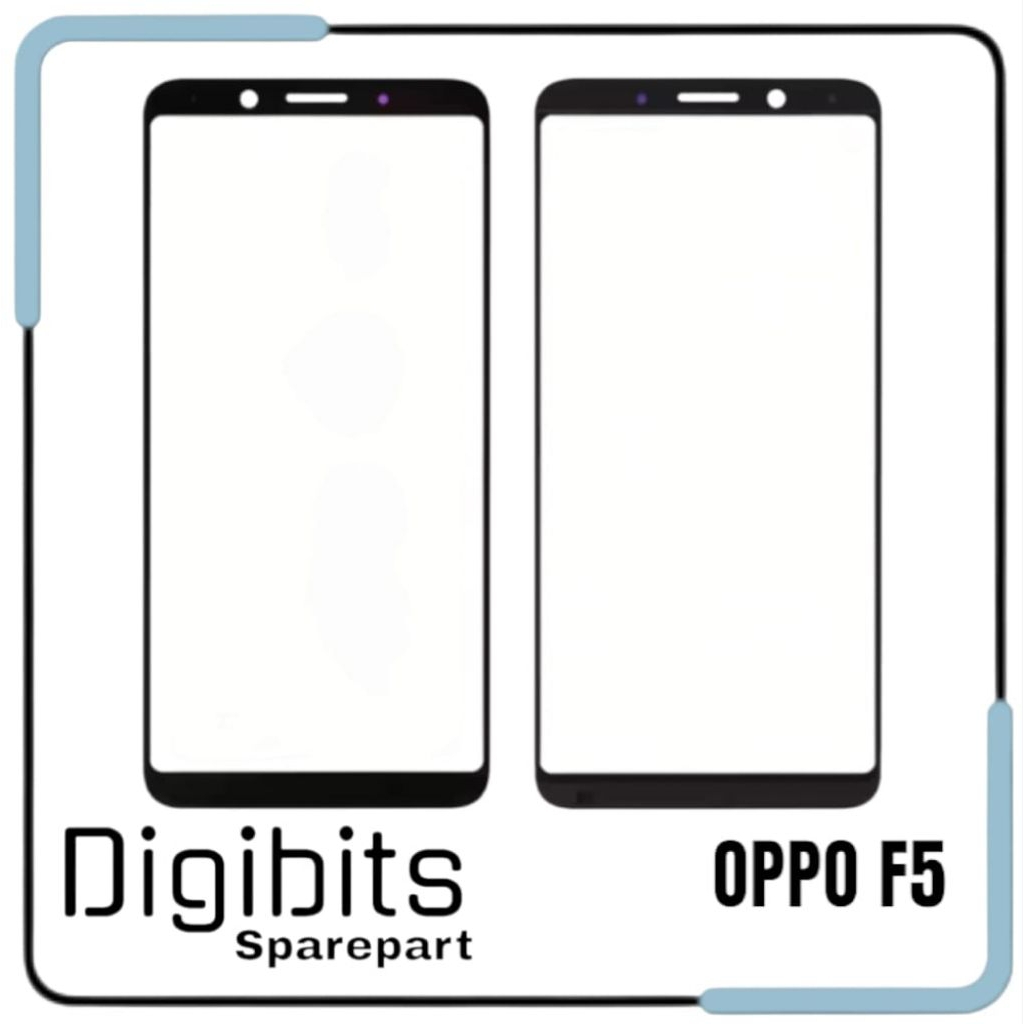 Kaca Depan LCD Touchscreen Oppo F5 Glass LCD + Lem OCA
