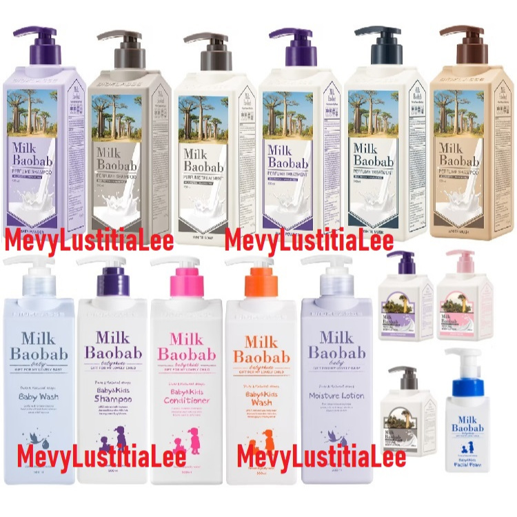 Milk Baobab Perfume Body Wash Baby Wash Moisture Lotion Baby & Kids Wash Shampoo Conditioner Facial