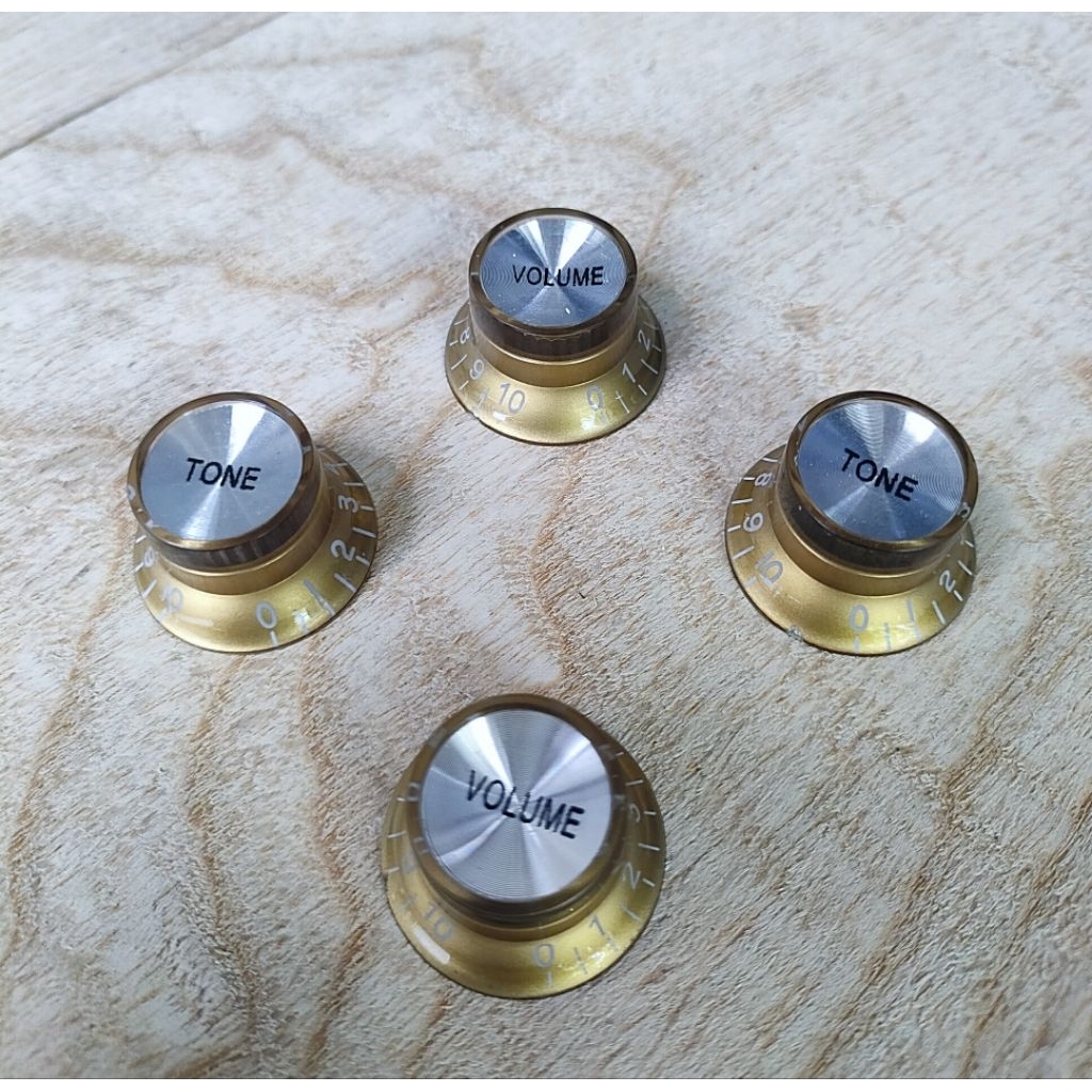 Knob gitar model gibson hollow body Vintage gold