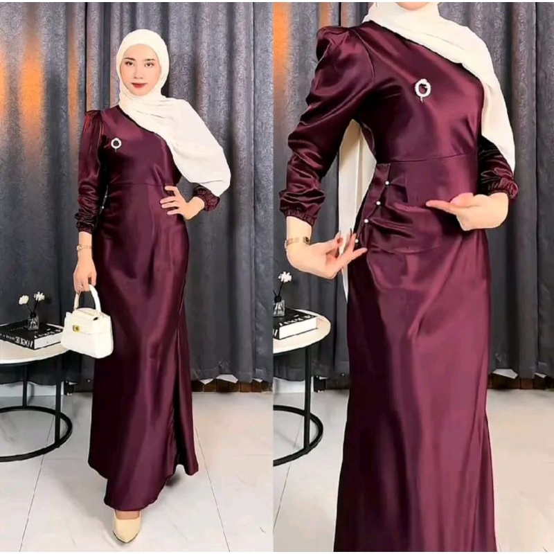 ELORA GAMIS SATIN VELVET PREMIUM