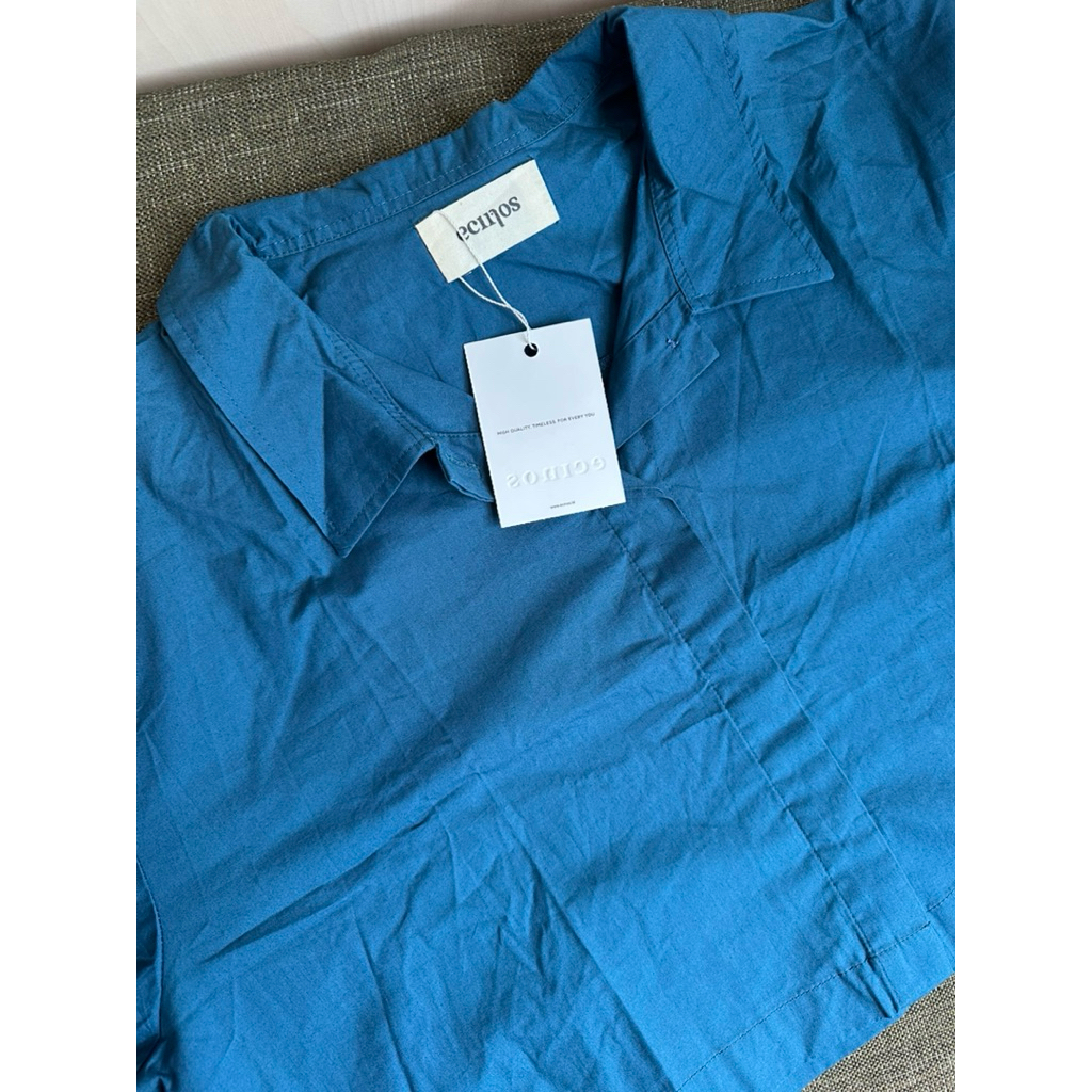 PRELOVED ECINOS GISELLE TOP BIRU