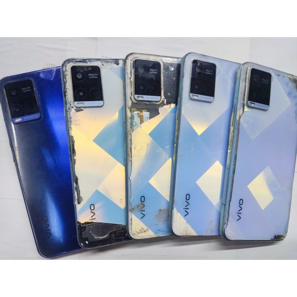 Vivo Y21 Unit Minus Lcd Tanpa Pola & akun Mesin Normal Segel tested Bergaransi
