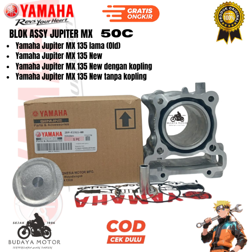 original ahm cylinder block assy jupiter mx blok seher Yamaha Jupiter MX 135 lama (Old) Yamaha Jupit
