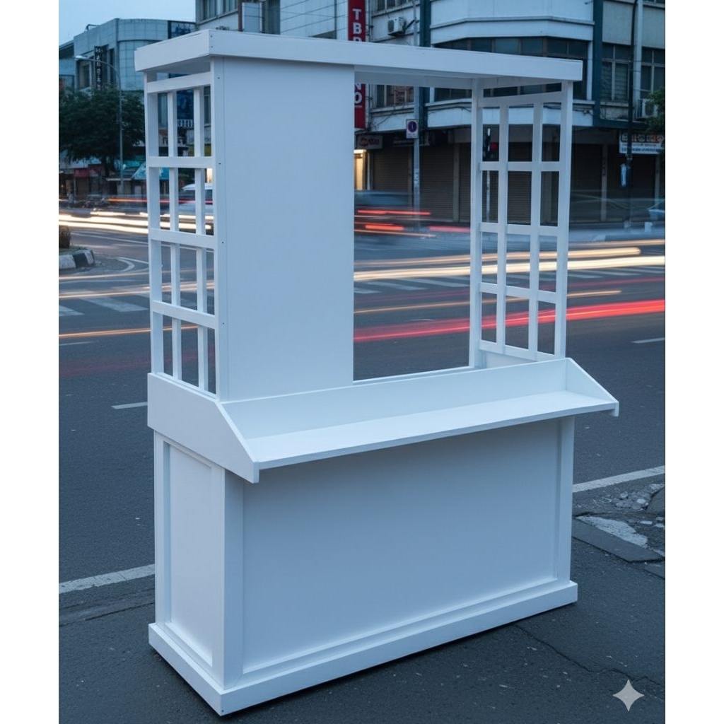 booth lipat/ booth bongkar pasang/ meja jualan/ meja dagang/ booth stand/ booth kayu