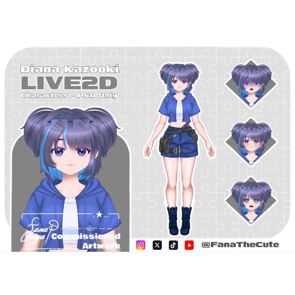 Jasa Pembuatan Karakter VTuber termurah - Commission Art