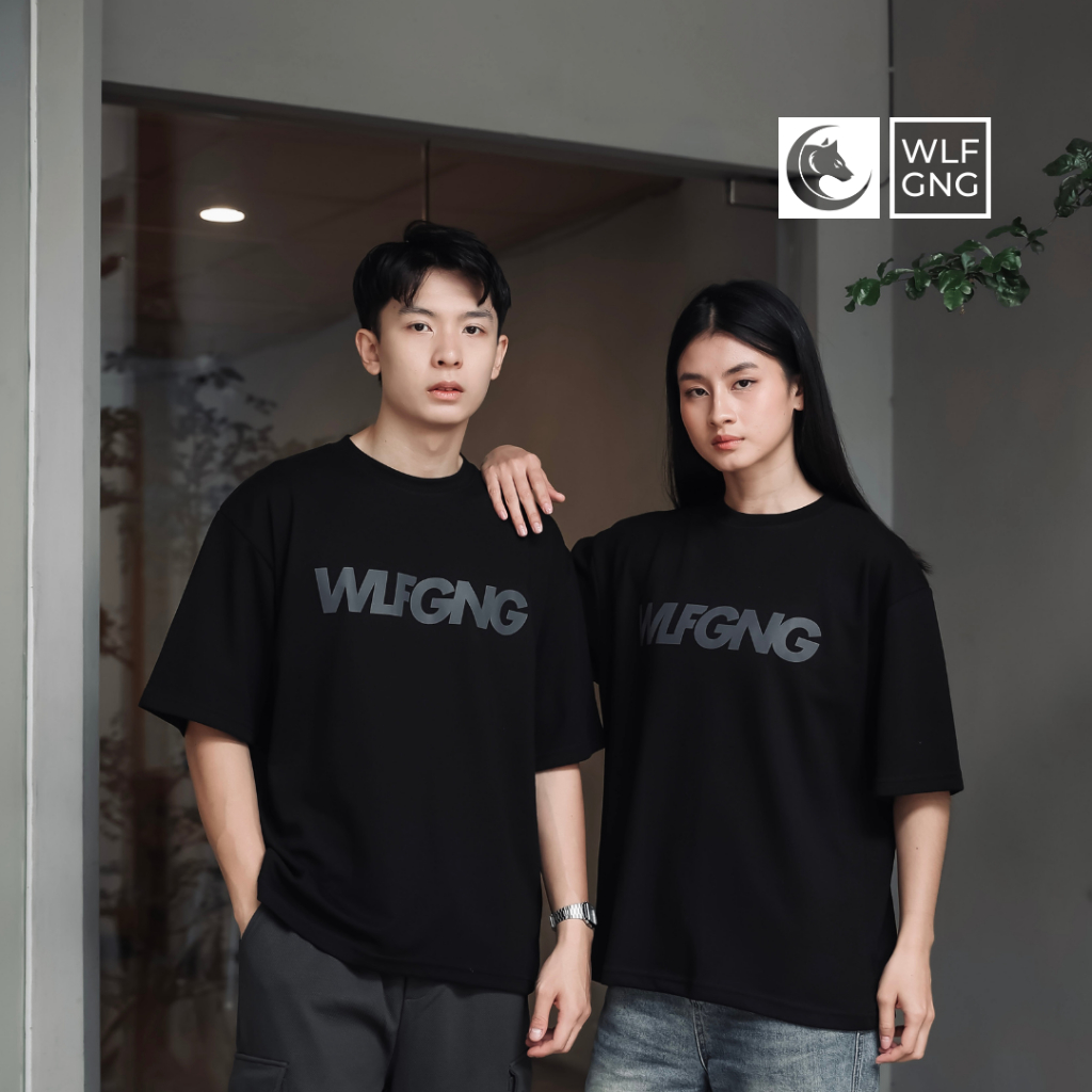 WLFGNG Oversized Tee - Wolfgang V1 - Kaos Korean Oversize Streetwear Unisex 210 GSM