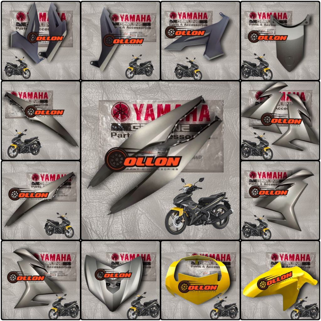 Cover body halus Full set Jupiter Mx king 150 2017 abu abu Asli Original Yamaha