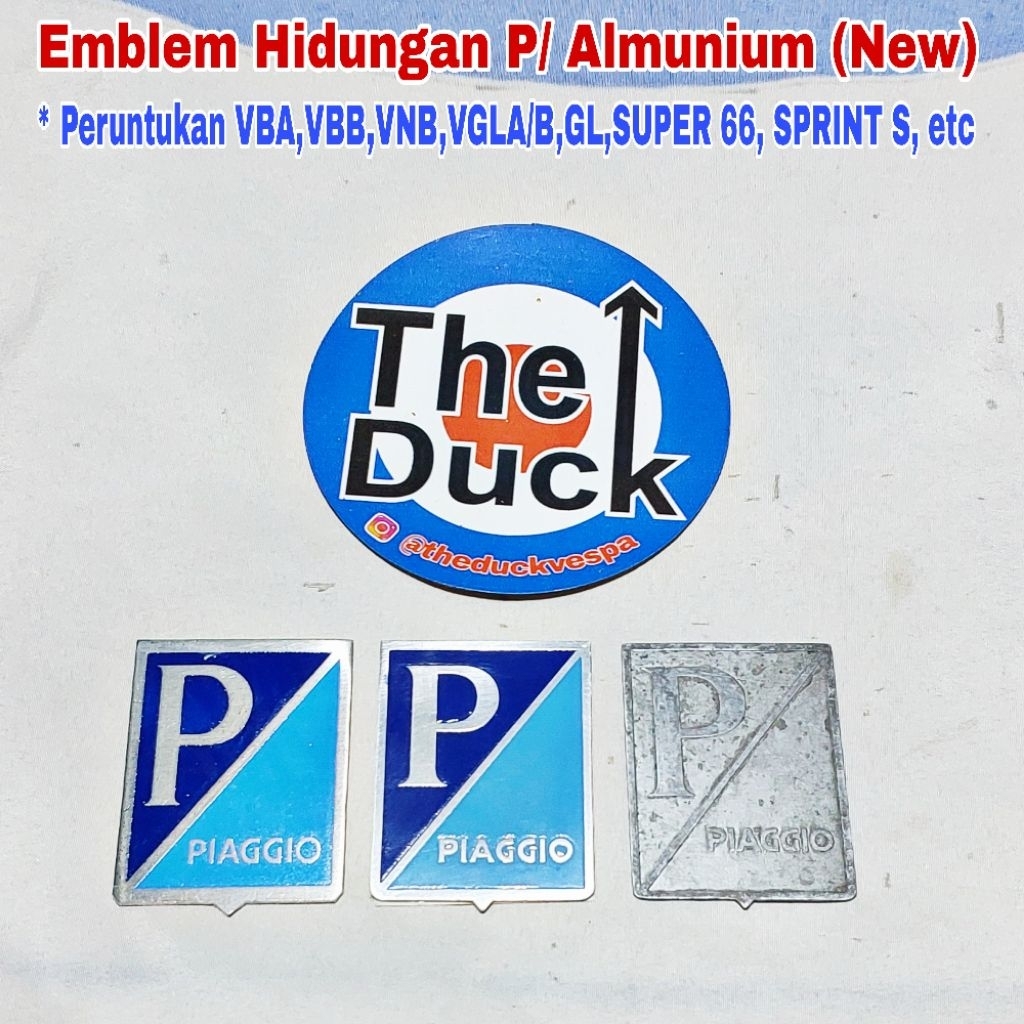 Emblem P/ Almu Hidung Dasi Vespa VBA VBB VNB VGLA VGLB Kongo GL Super 66 Sprint S