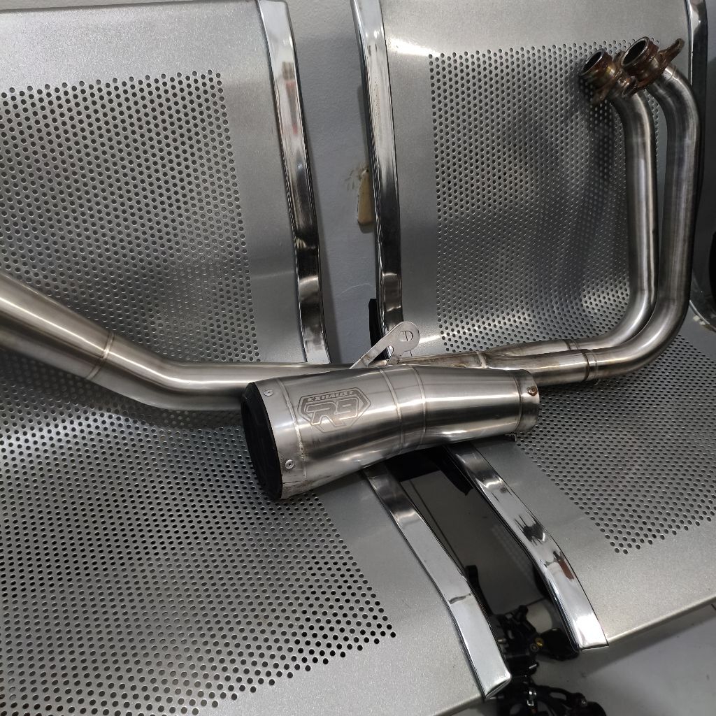 knalpot R9 All new ninja 250 fi new fullsystem original header silincer R9 ninja 250 2018