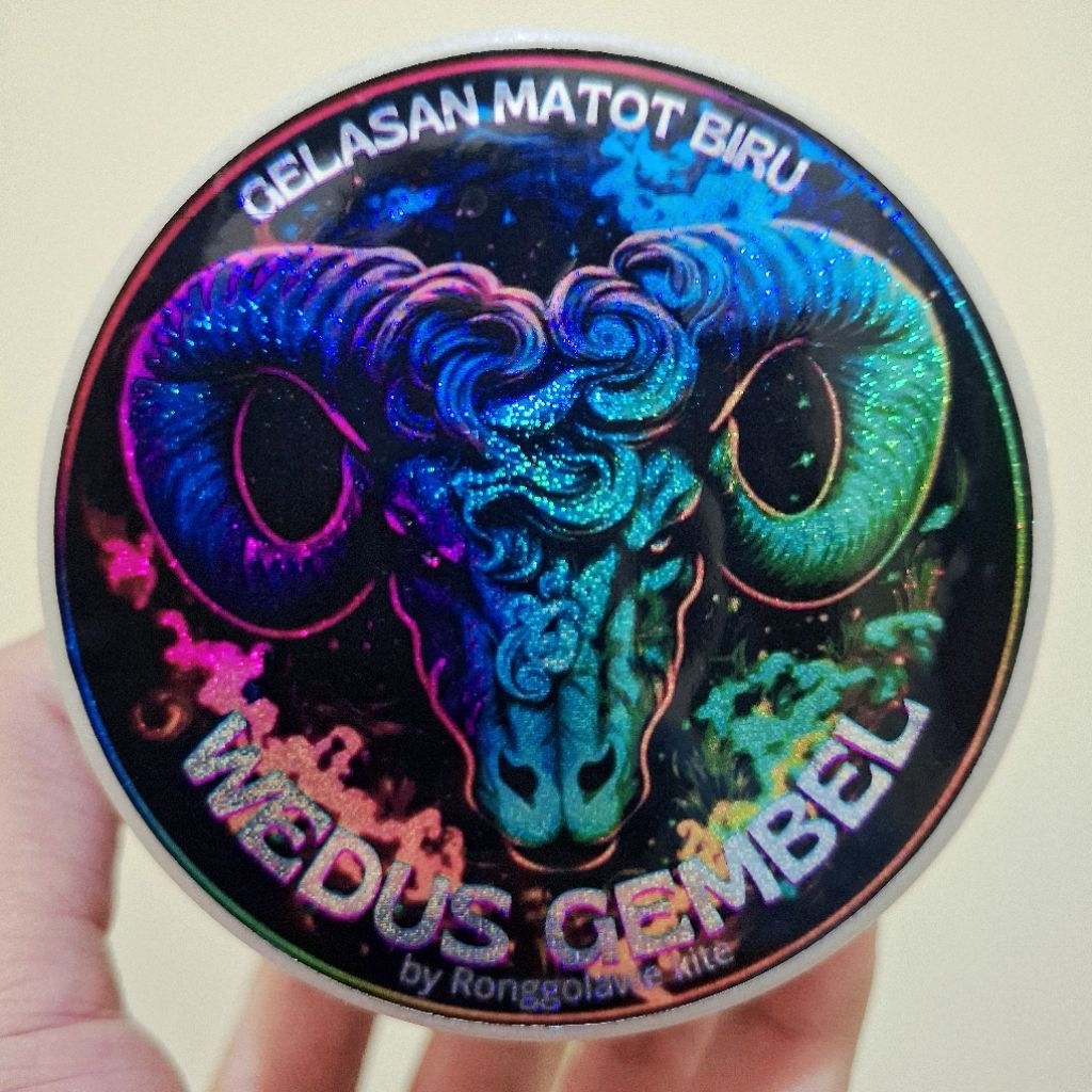 Gelasan 6000 yard WEDUS GEMBEL Matot Biru Bening Ori Spesial Produk by RONGGOLAWE KITE