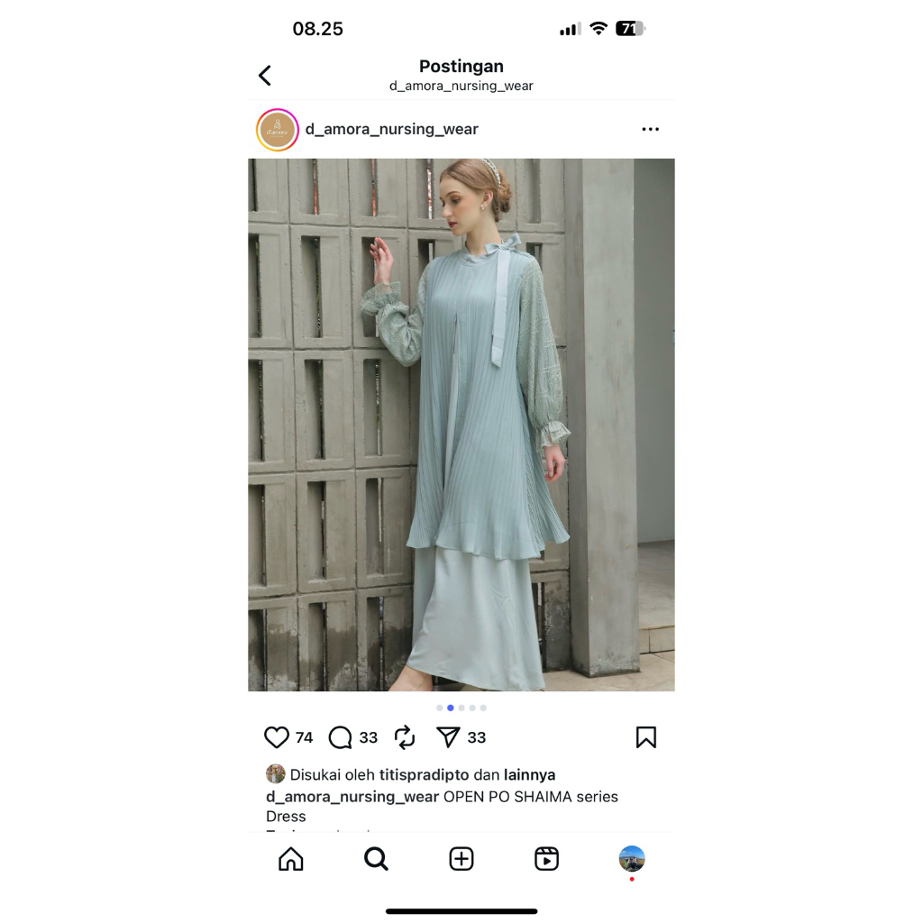 Shaima dress by d’amora nursingwear