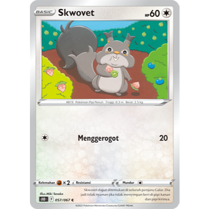 Skwovet C s10d 057/067 - Pengamat Waktu - POKEMON TCG INDONESIA