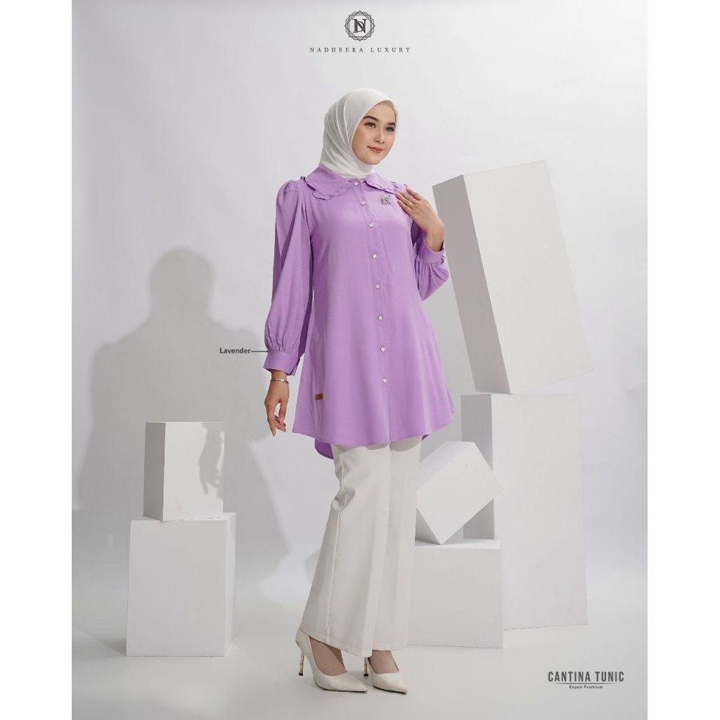 CANTINA TUNIC BY NADHEERA LUXURY || tunik polos || tunik cantik || tunik nadheera