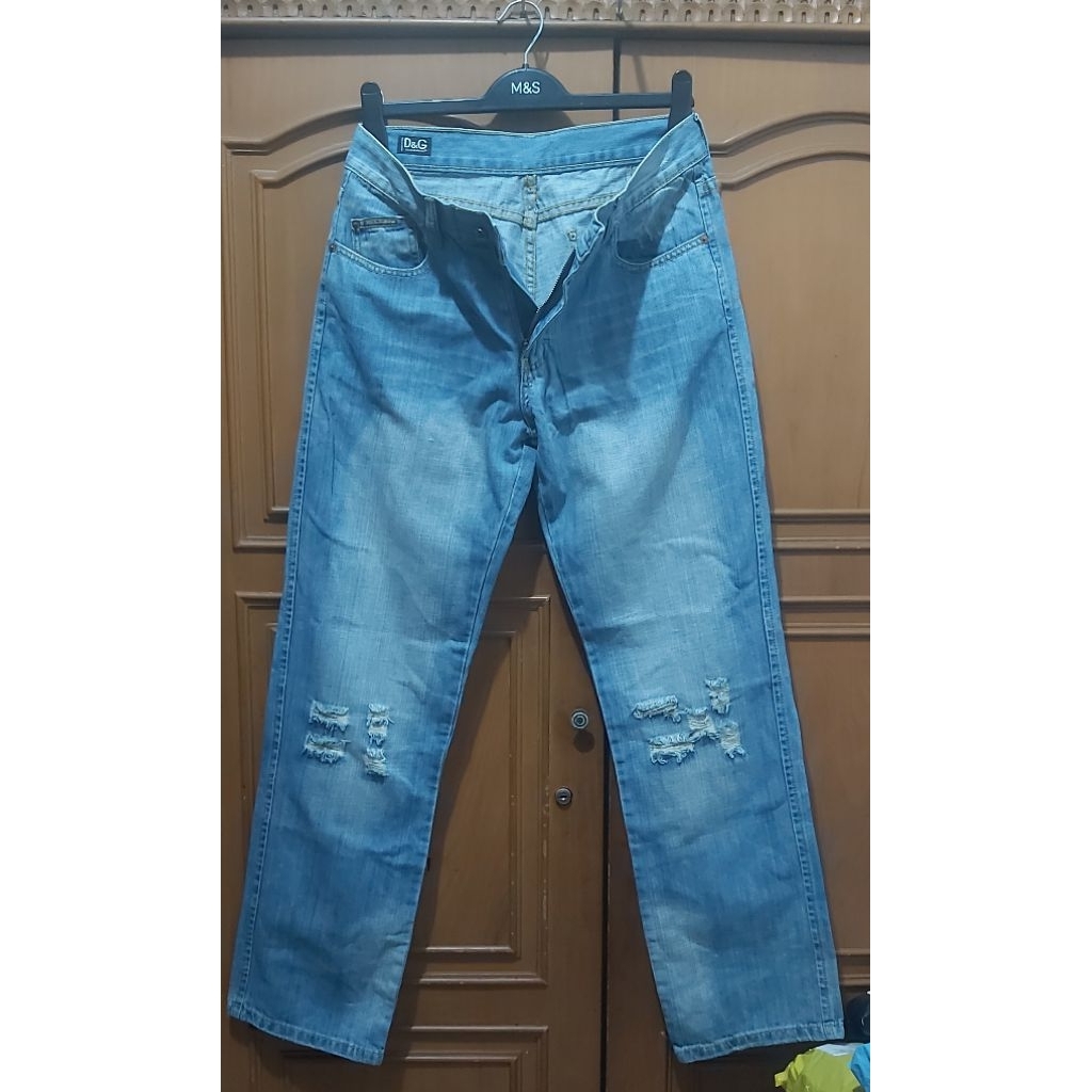 Celana Jeans Branded D&G Dolce & Gabbana Masih Yang Made In Italy Size 31 Original Kondisi 95%