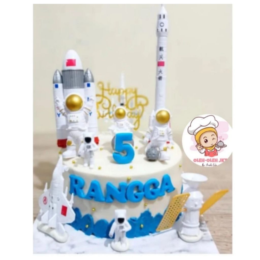 Kue Ultah anak Karakter / Custom Cake Astronot / Kue Ulang Tahun Astronot