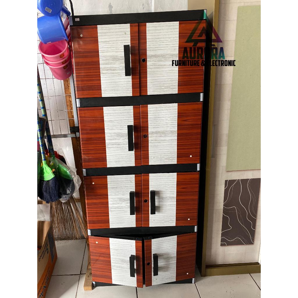 Lemari Plastik Mr Plastik stiker 4 susun