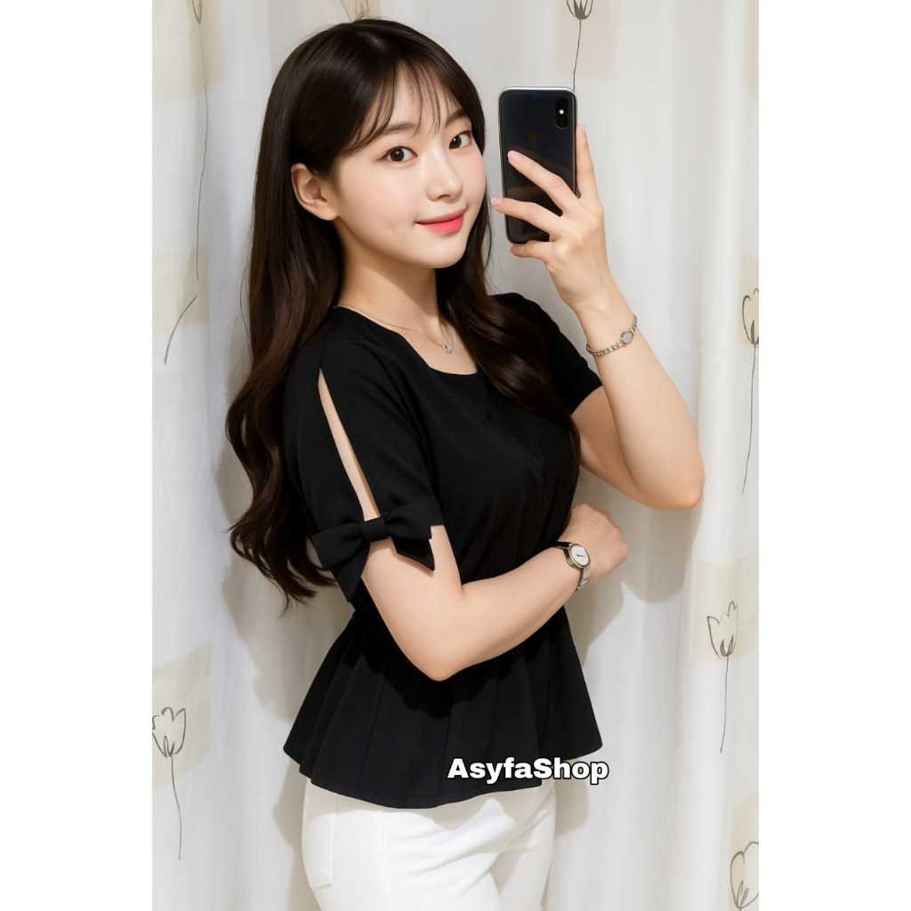 ASYFA Atasan Wanita Korea style Remaja Terbaru Atasan Outfit Kekinian