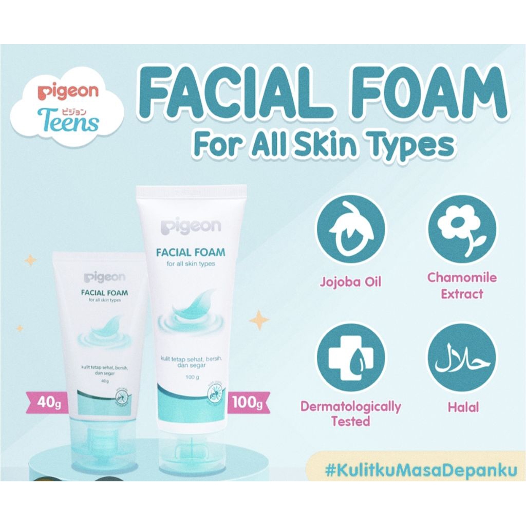 pigeon teens facial foam for all skin Types 40gr / 100gr