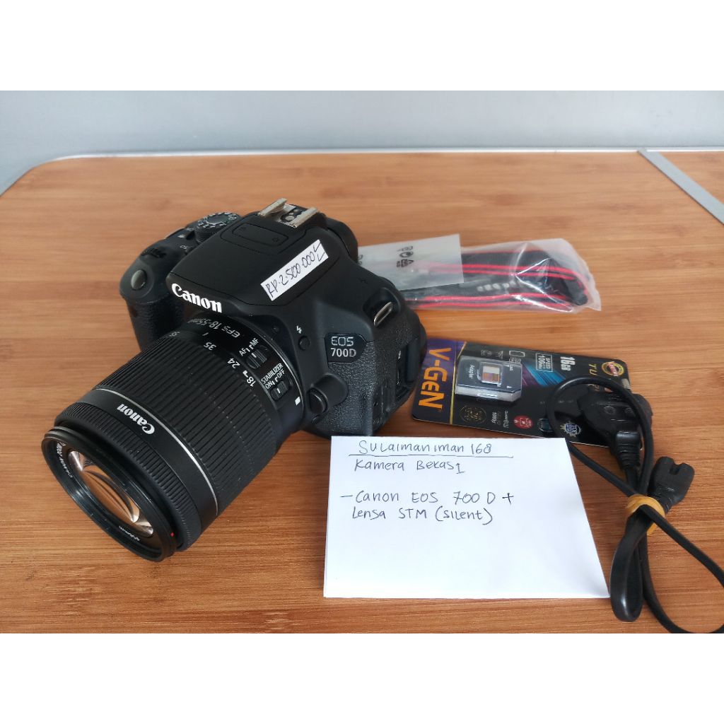 Canon Eos 700D Bekas kamera DSLR